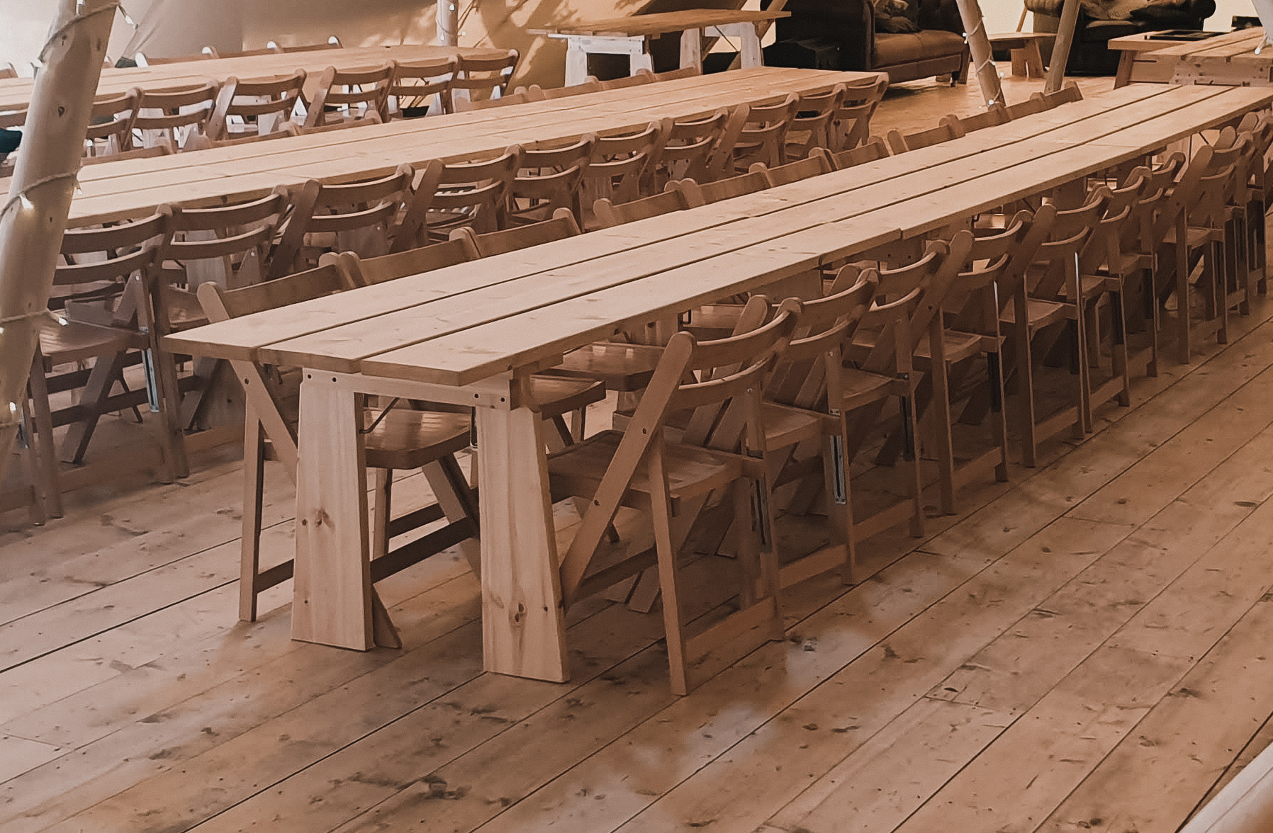 tables en pin massif